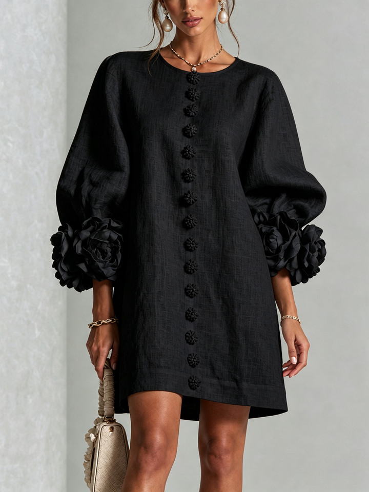 Clara Button Front Mini Dress