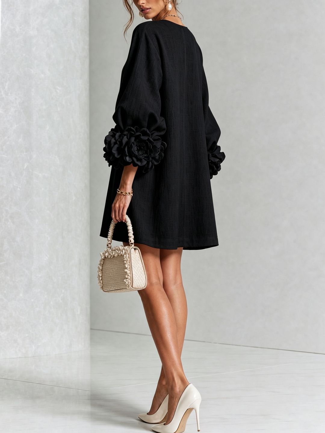 Clara Button Front Mini Dress