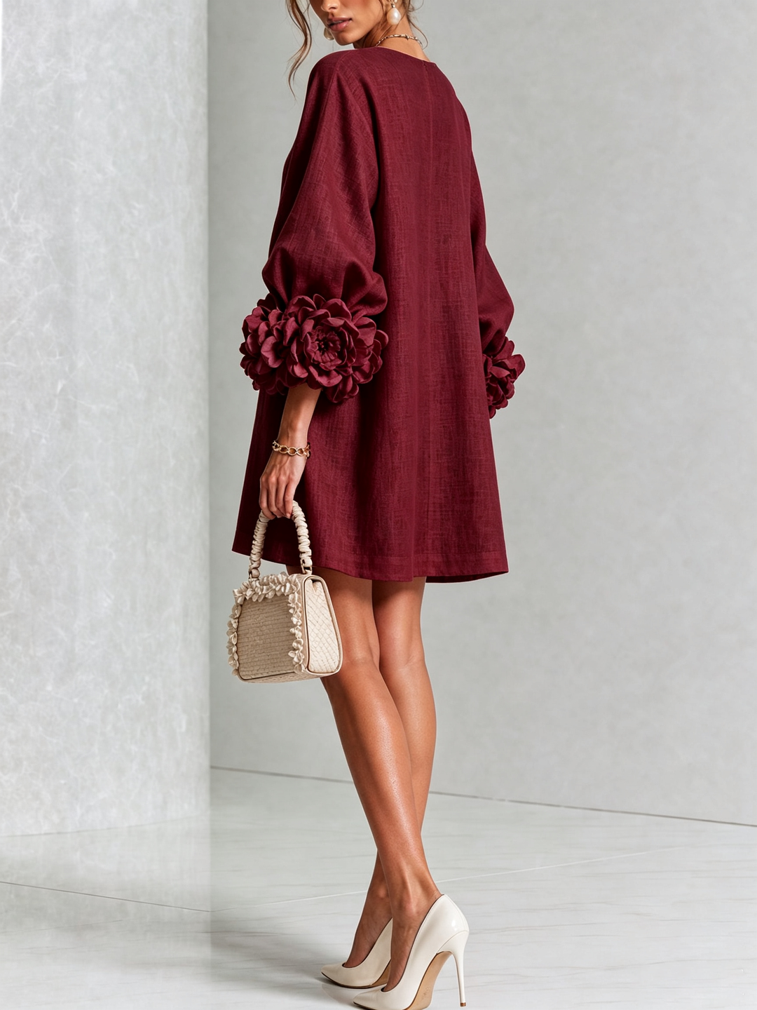 Clara Button Front Mini Dress