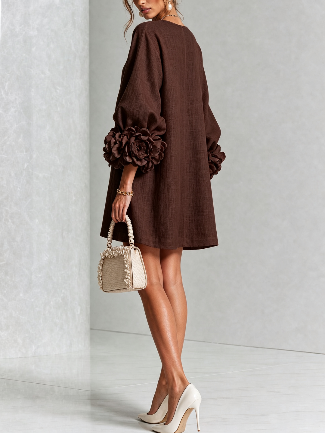 Clara Button Front Mini Dress
