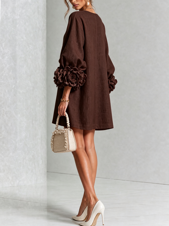 Clara Button Front Mini Dress