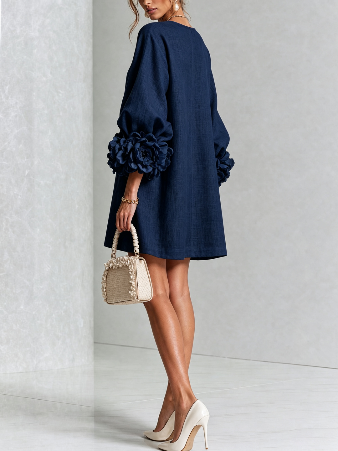 Clara Button Front Mini Dress