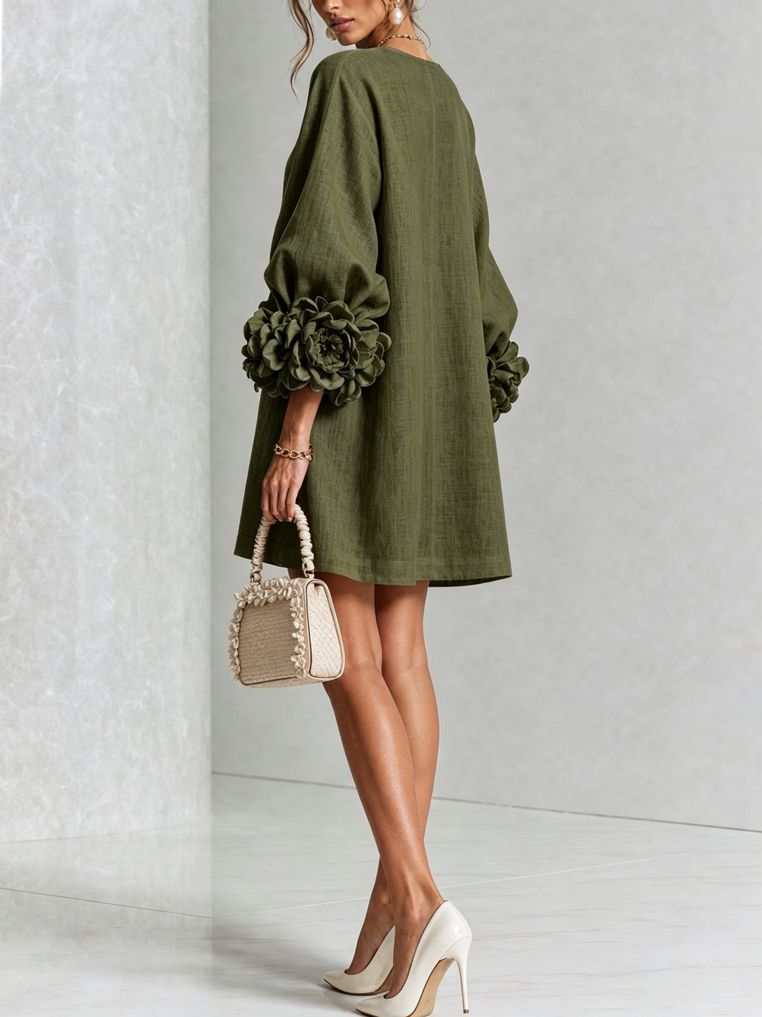 Clara Button Front Mini Dress