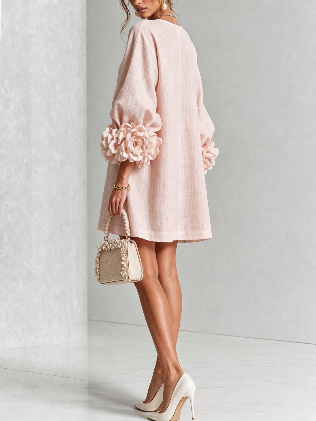 Clara Button Front Mini Dress