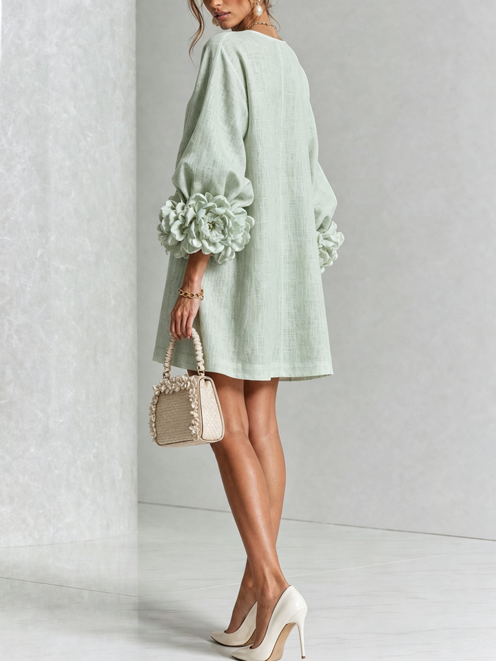 Clara Button Front Mini Dress