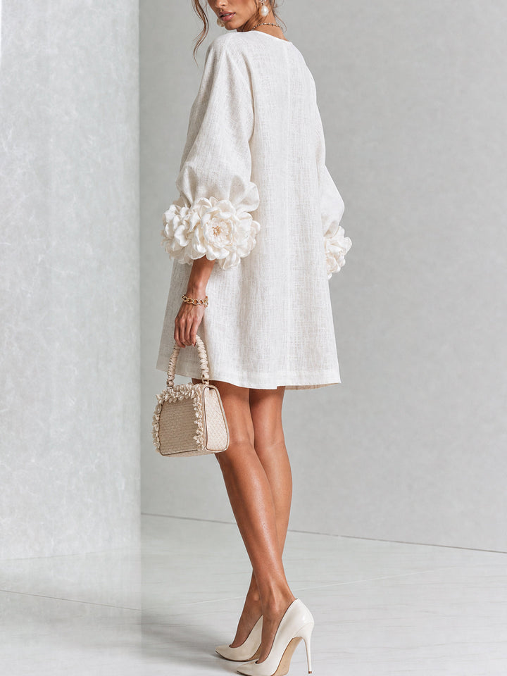 Clara Button Front Mini Dress