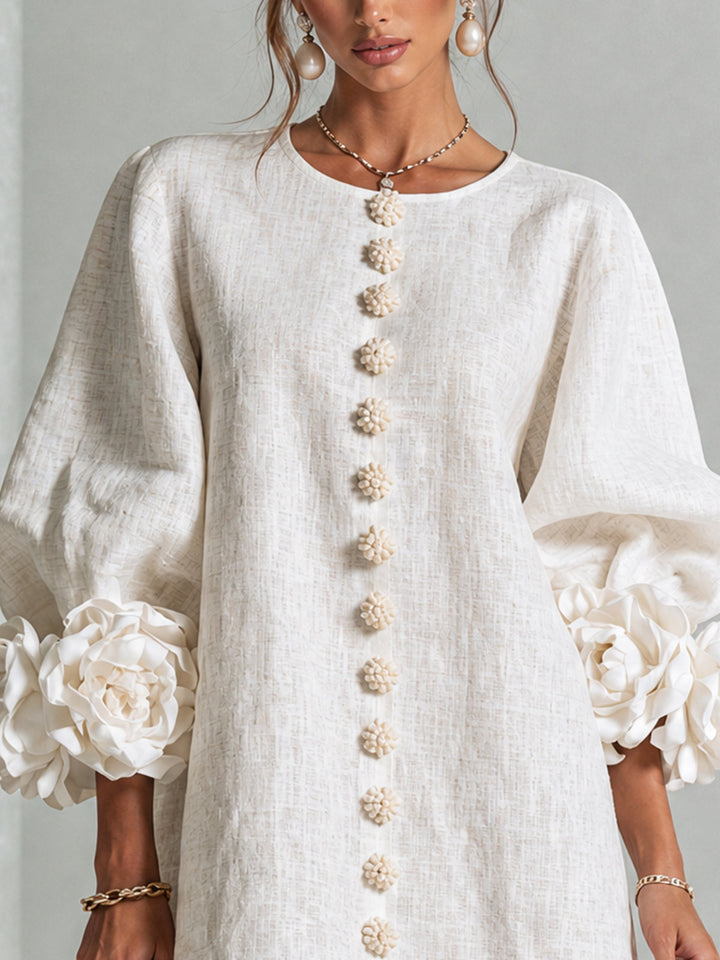 Clara Button Front Mini Dress