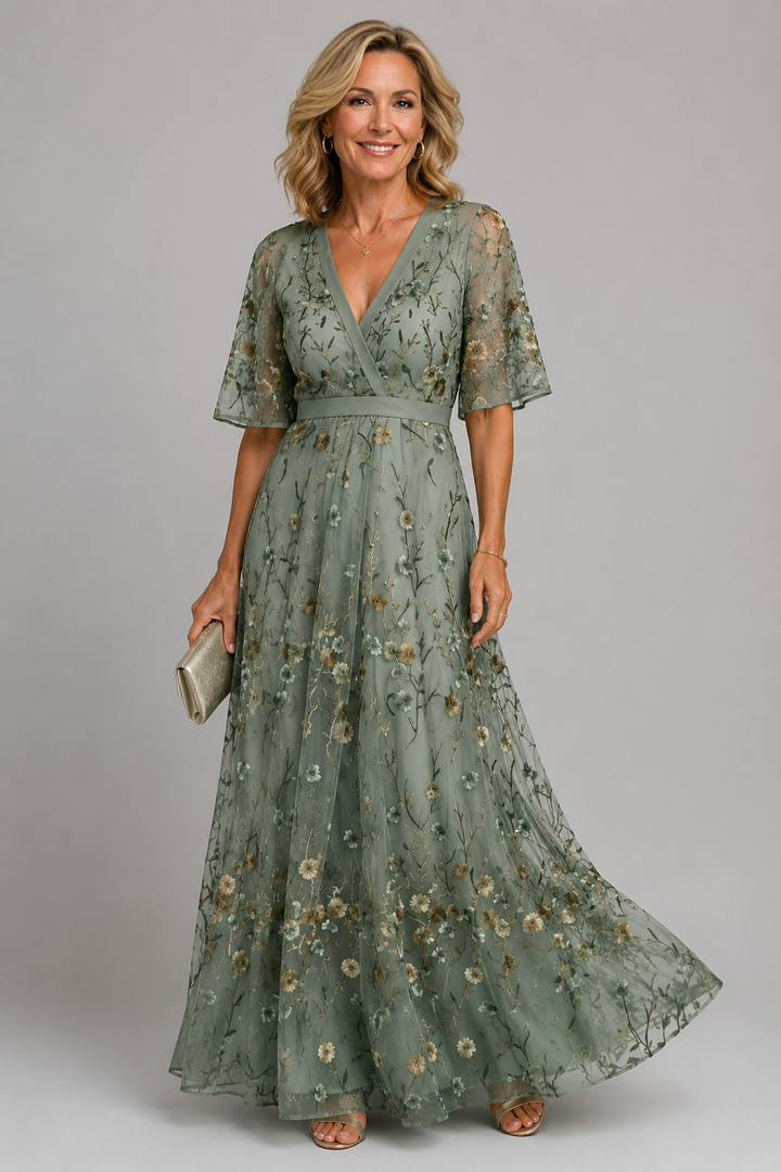 Caroline Floral Maxi Dress