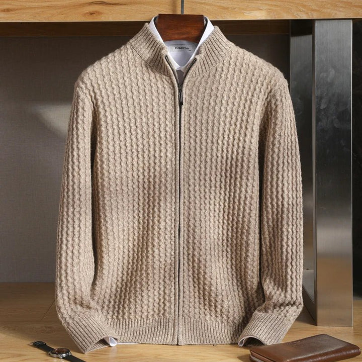 Harrison 100% Merino Wool Zip-Sweater
