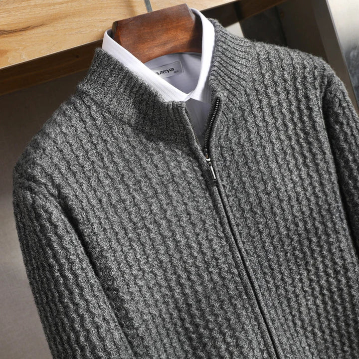 Harrison 100% Merino Wool Zip-Sweater