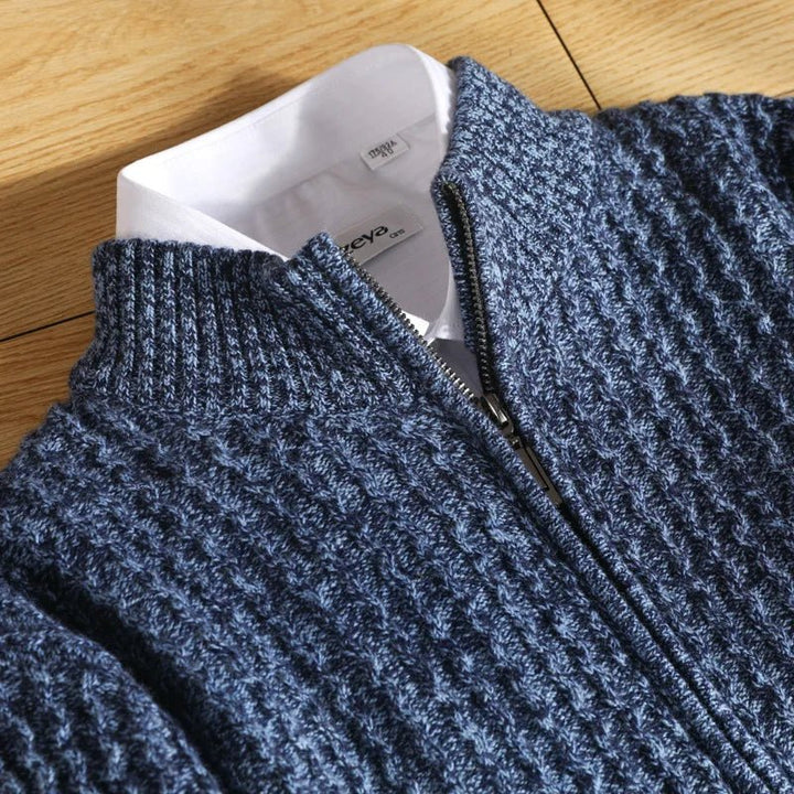 Harrison 100% Merino Wool Zip-Sweater