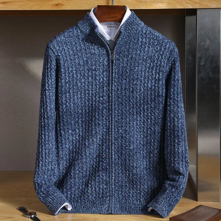 Harrison 100% Merino Wool Zip-Sweater