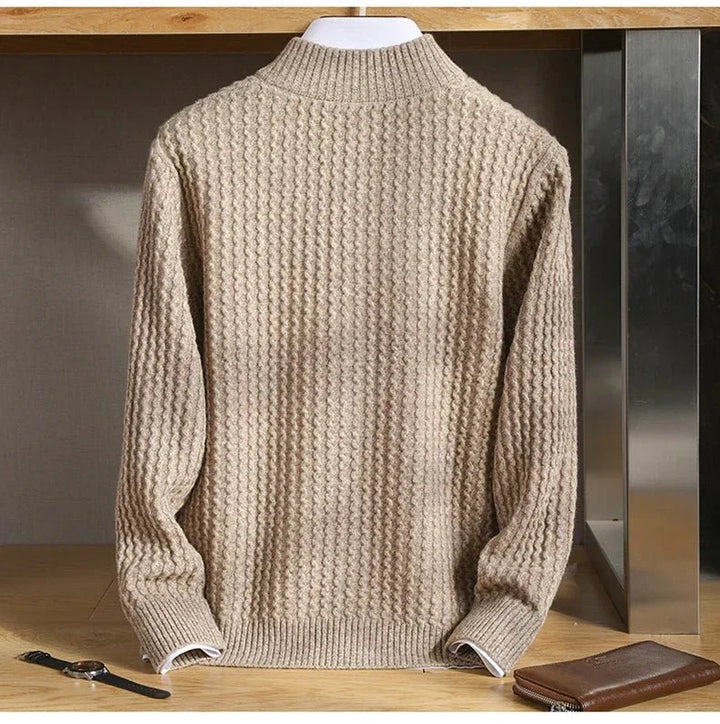 Harrison 100% Merino Wool Zip-Sweater