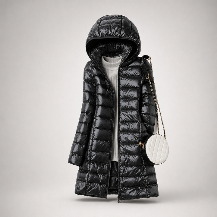 Sophia Quilted Hooded Coat
