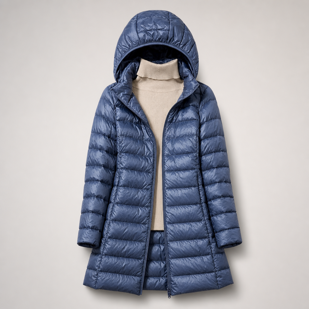 Sophia Quilted Hooded Coat
