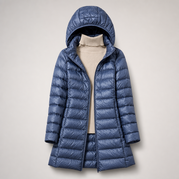 Sophia Quilted Hooded Coat