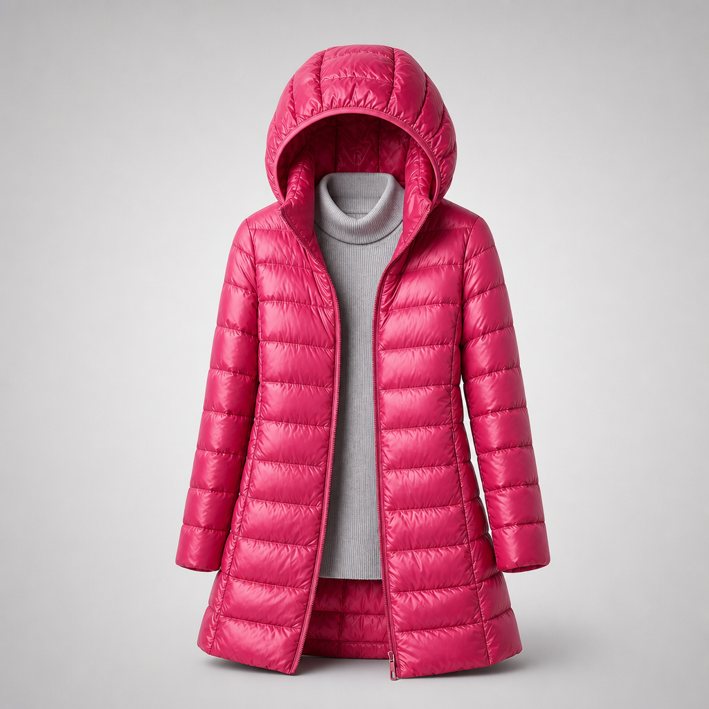 Sophia Quilted Hooded Coat
