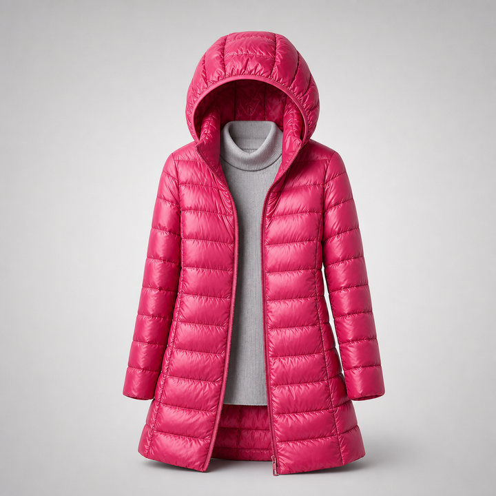 Sophia Quilted Hooded Coat