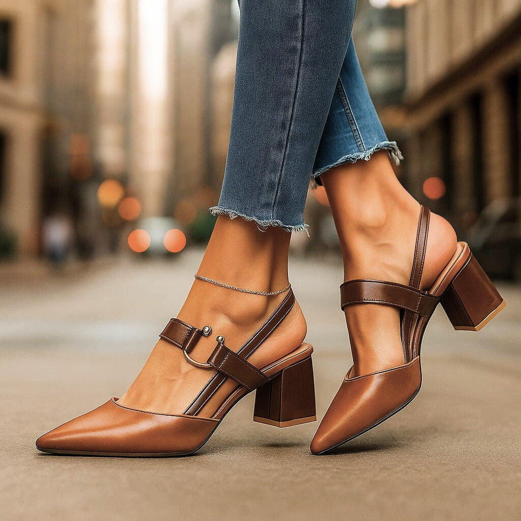 Claudia Block Heel Pumps