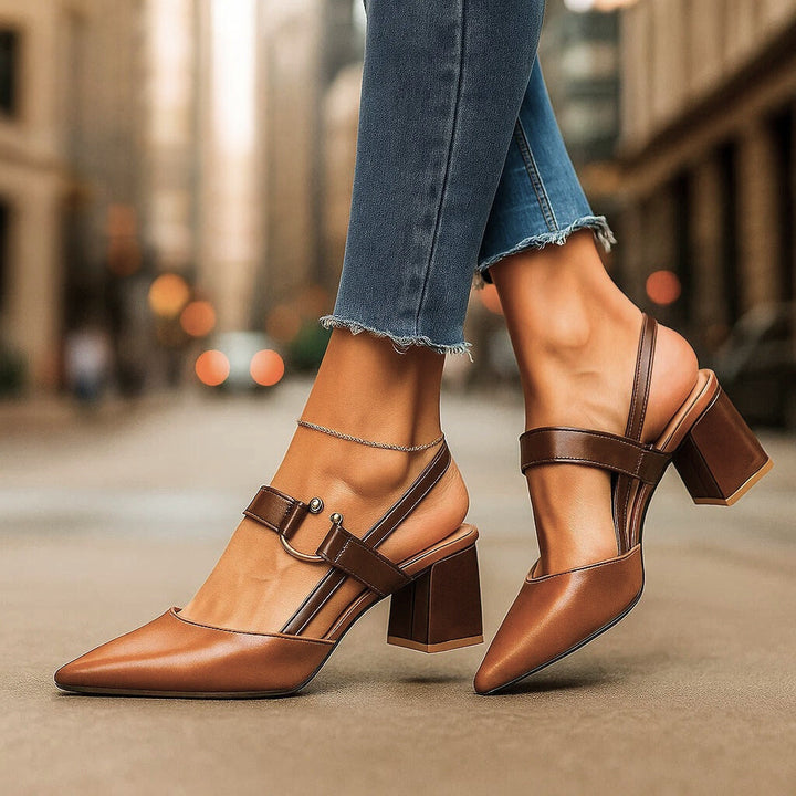 Claudia Block Heel Pumps