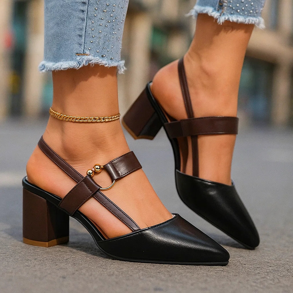 Claudia Block Heel Pumps
