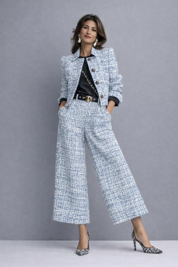 Evelyn Textured Wide Leg Set