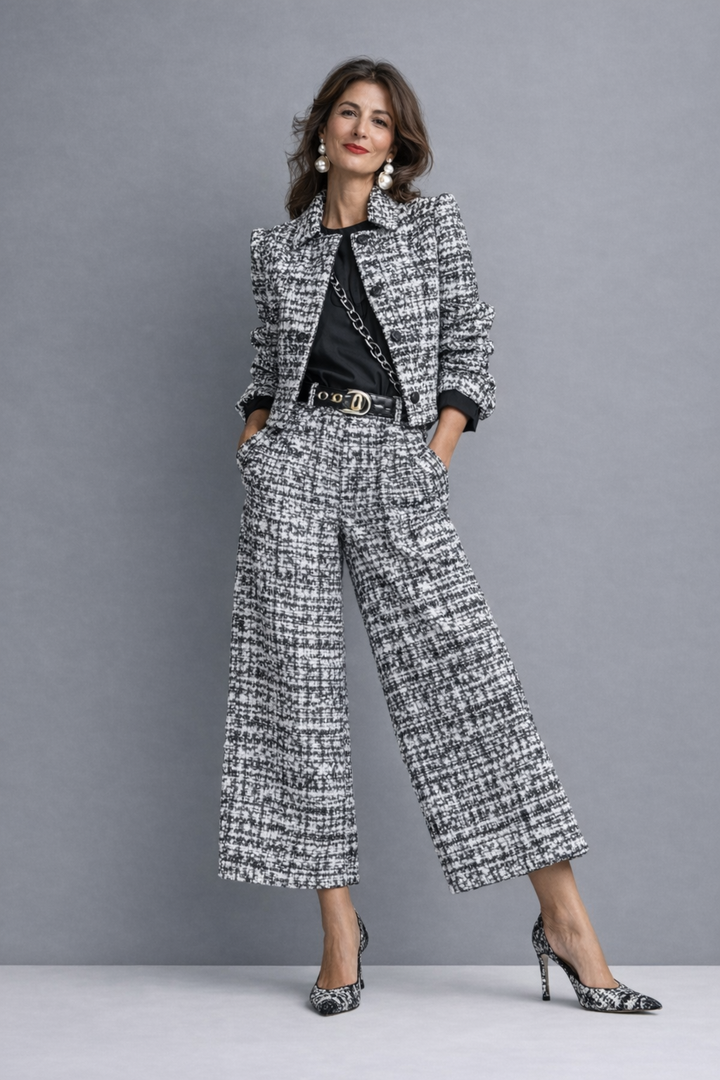 Evelyn Textured Wide Leg Set