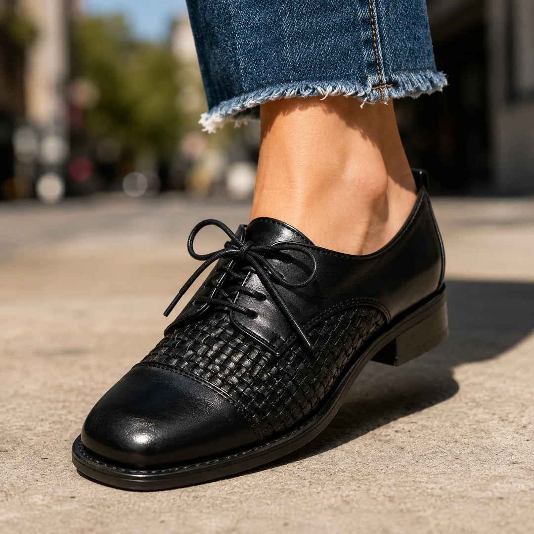 Vera Woven Oxford Shoes