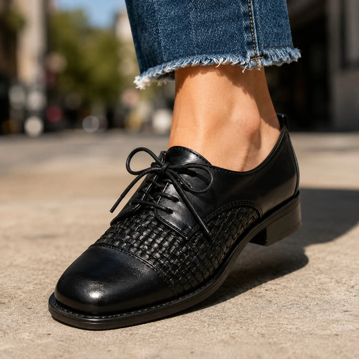 Vera Woven Oxford Shoes