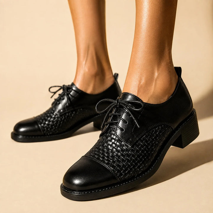 Vera Woven Oxford Shoes