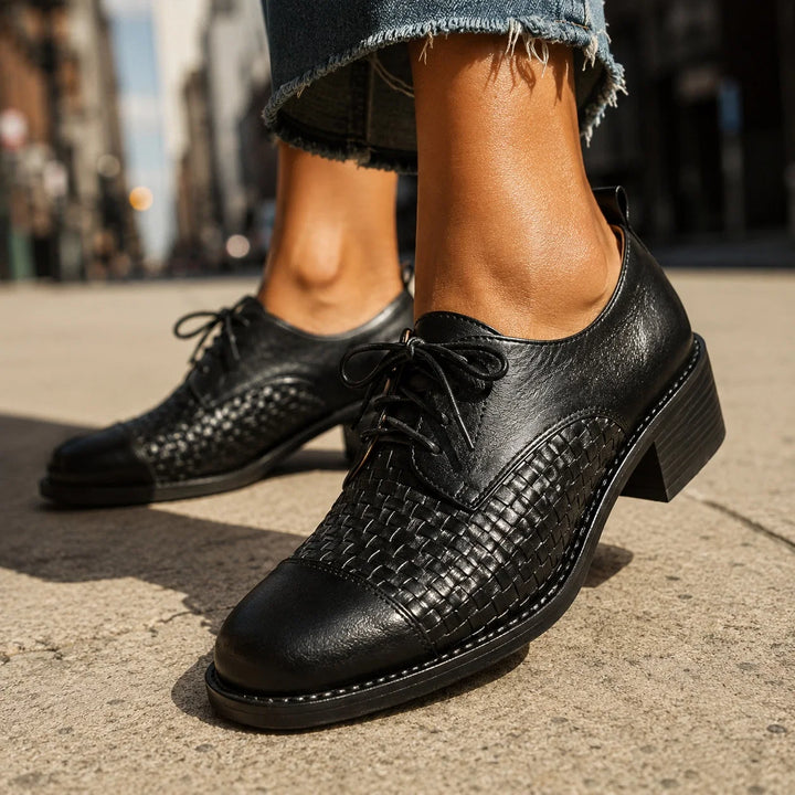 Vera Woven Oxford Shoes