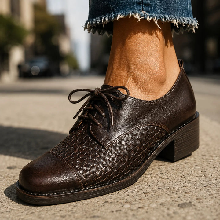 Vera Woven Oxford Shoes