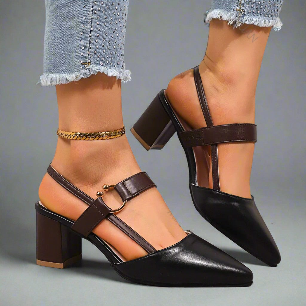 Claudia Block Heel Pumps