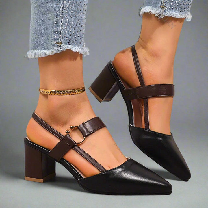 Claudia Block Heel Pumps