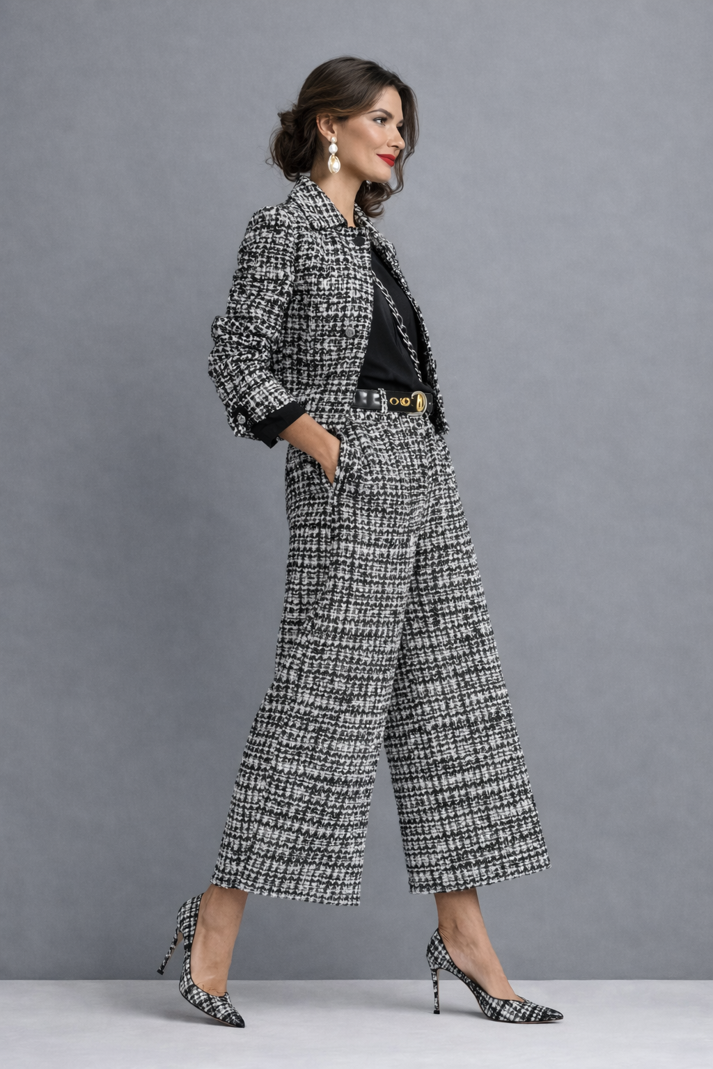 Evelyn Textured Wide Leg Set