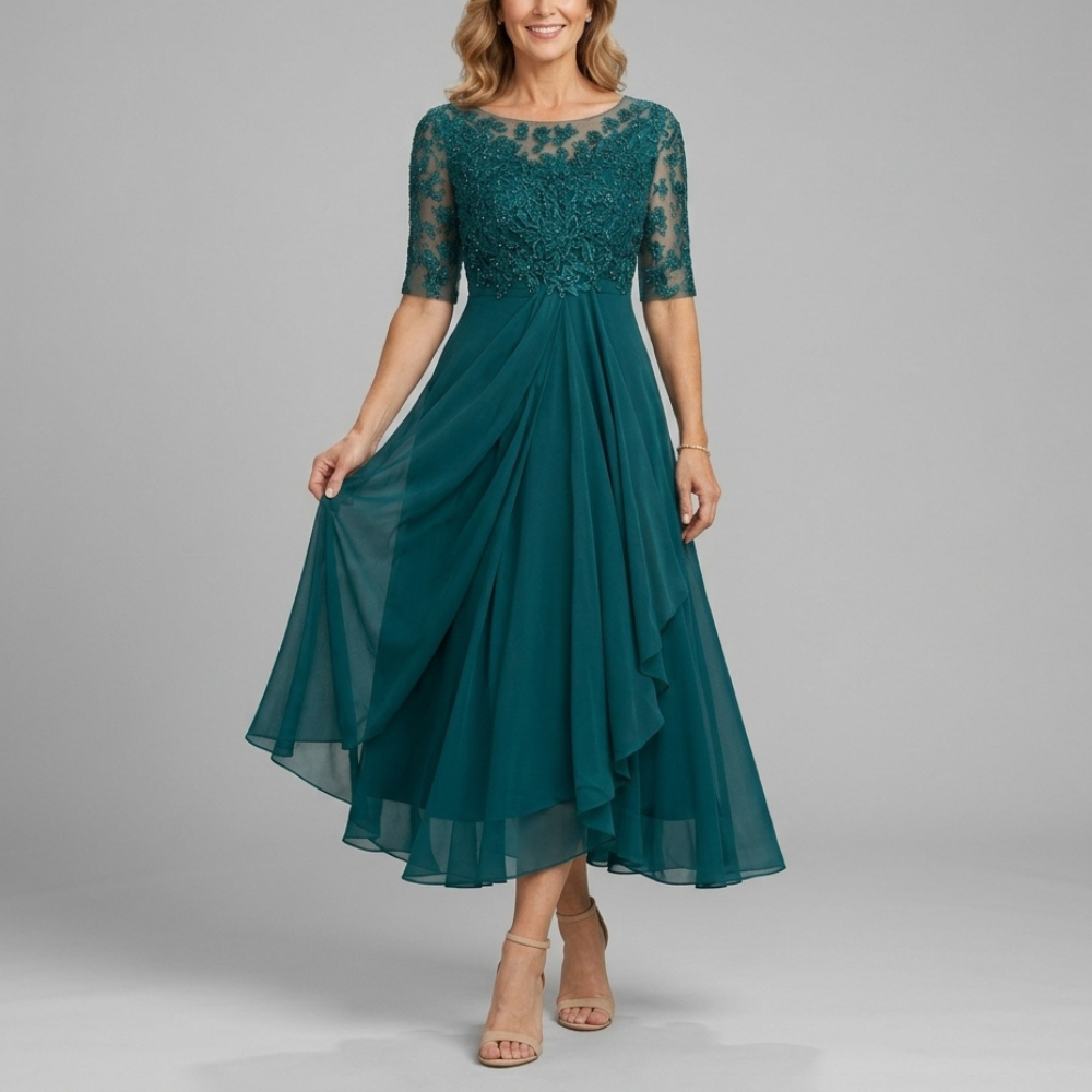 Eleanor Pleated Midi Dress