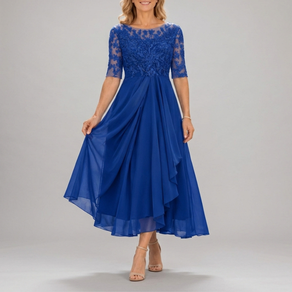 Eleanor Pleated Midi Dress