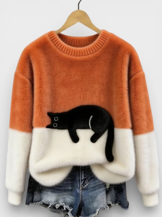 Sienna Cat Graphic Sweater
