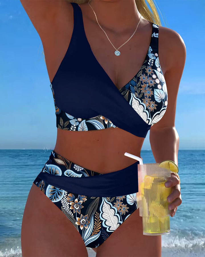Penelope Floral Wrap Bikini Set