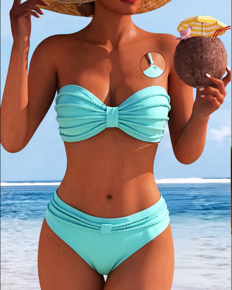Nora Textured Bikini Set