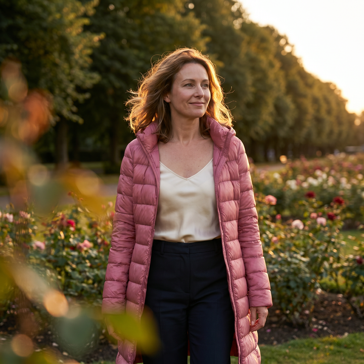 Sophia Quilted Hooded Coat