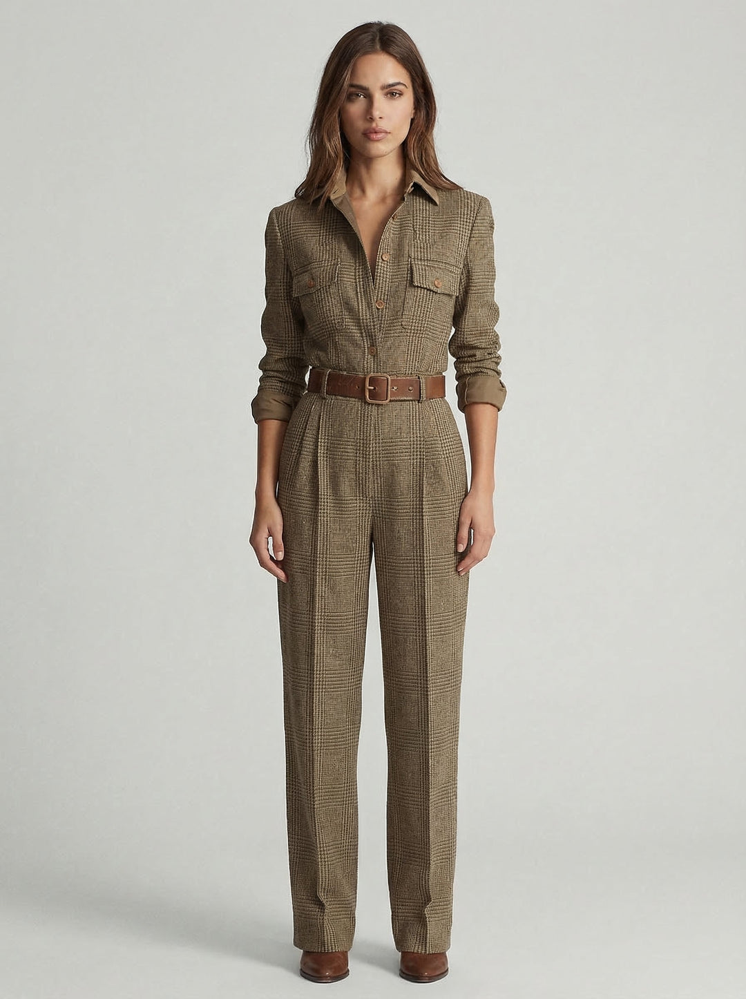 Caroline Belted Utility Jumpsuit