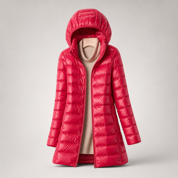 Sophia Quilted Hooded Coat