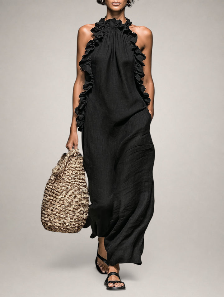 Victoria Draped Maxi Dress