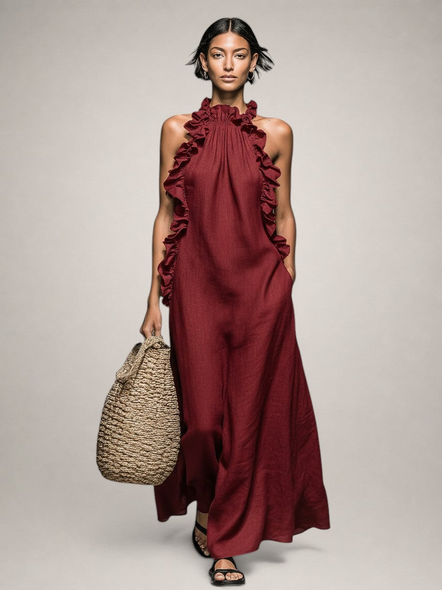 Victoria Draped Maxi Dress