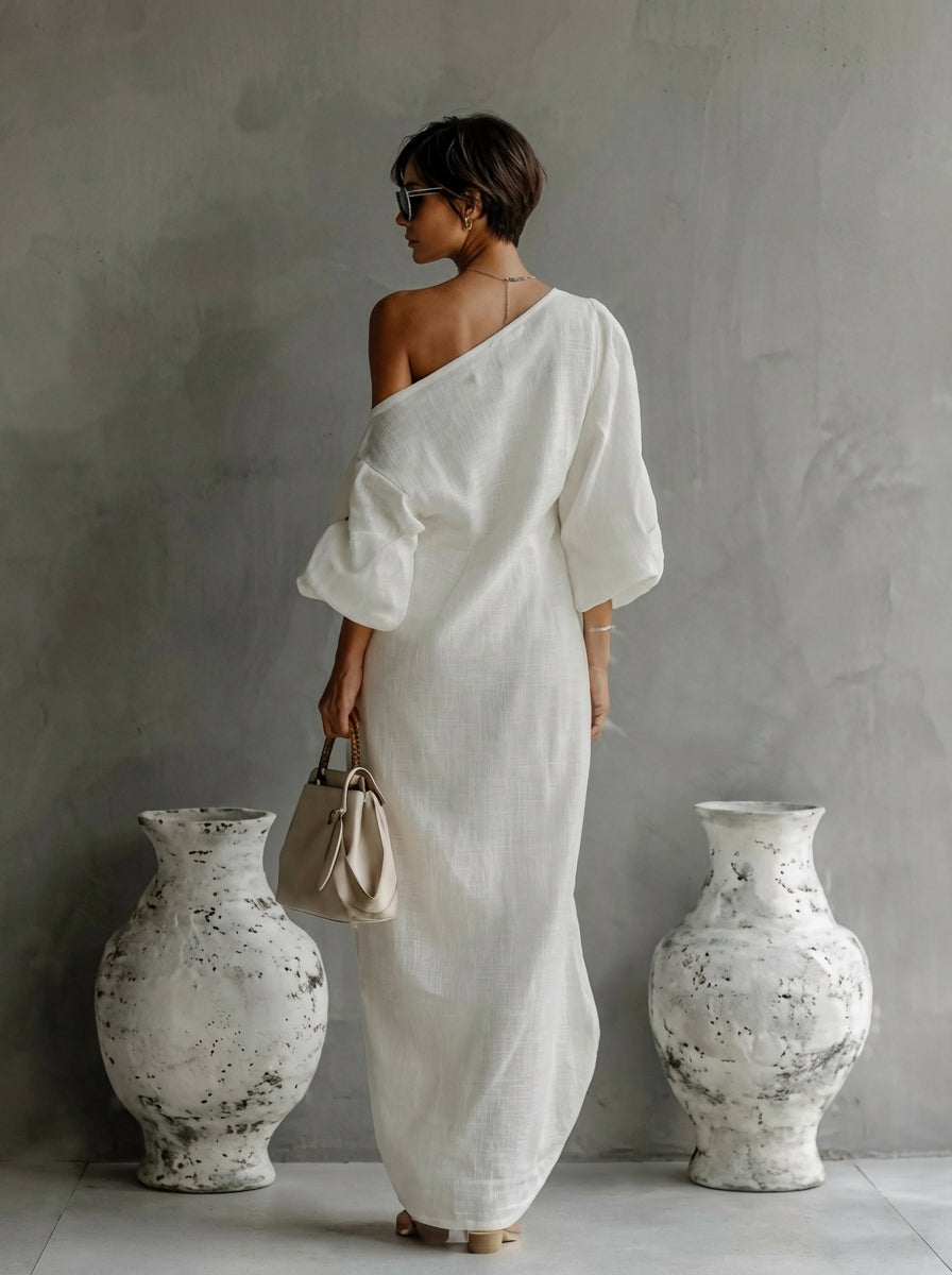 Clara One Shoulder Maxi Dress