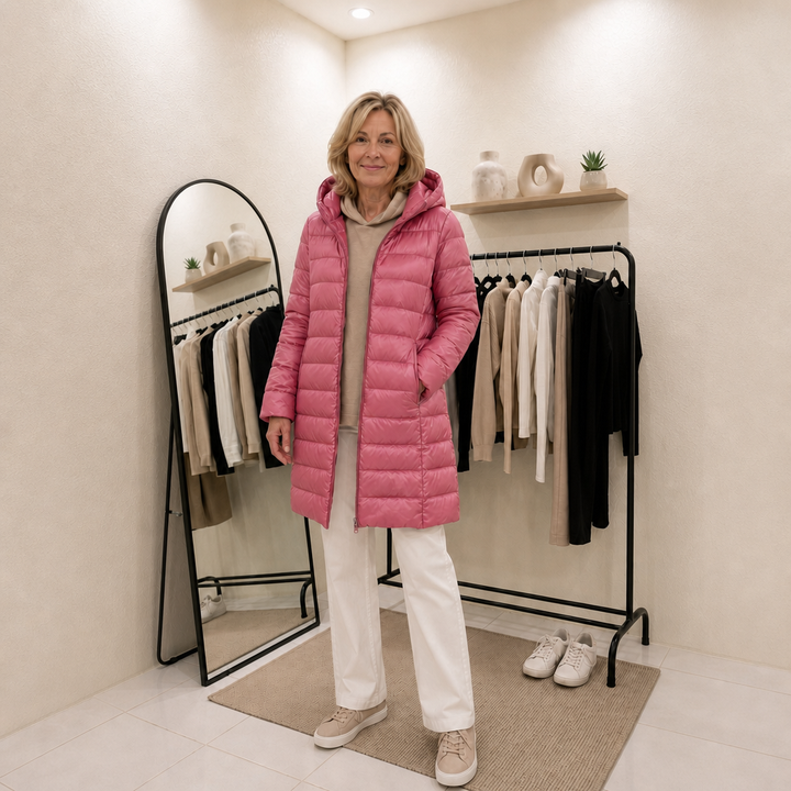 Sophia Quilted Hooded Coat