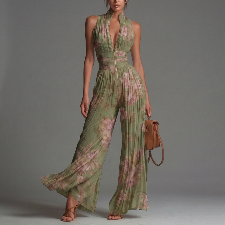 Elizabeth Floral Wide-Leg Jumpsuit