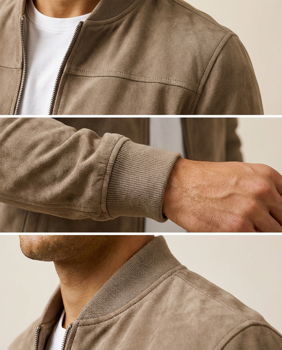 Mico - Suede Bomber Jacket