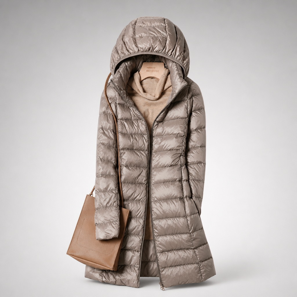 Sophia Quilted Hooded Coat
